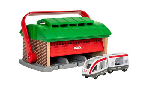 Brio World Train Garage with Handle